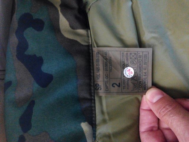 Chaquetón camuflaje ideal para el frío o caza