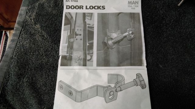 MAN, TGA, TGX, Chiusura e chiusura interna delle porte.