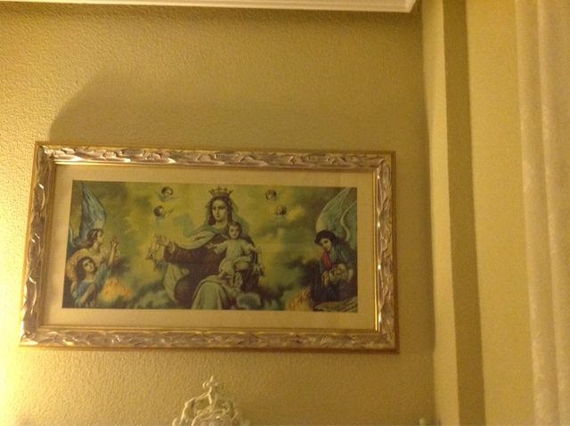 Cuadro Antiguo De La Virgen Del Carmen