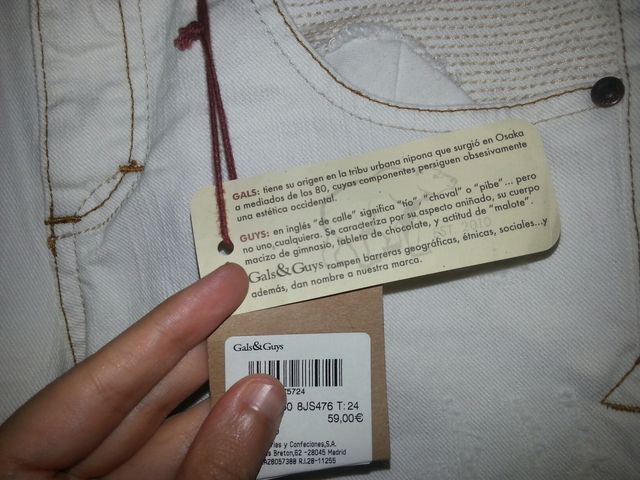 Pantalon marca Gals&Guys Talla34