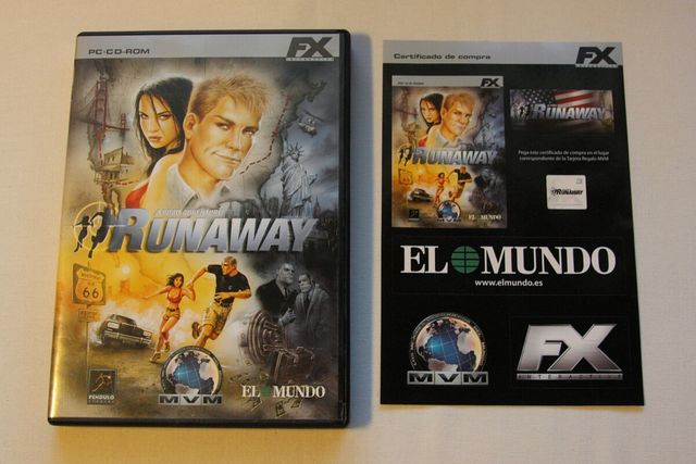 Juego aventura gráfica Runaway (PC-CD)