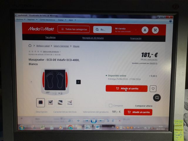 Masajeador pies reflecso y termo terapia