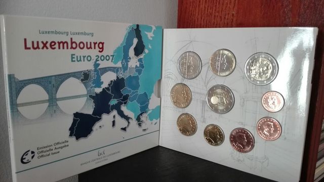 Cartera serie euros Luxemburgo 2007