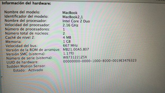 Macbook negro 2007 de Apple - coleccionistas