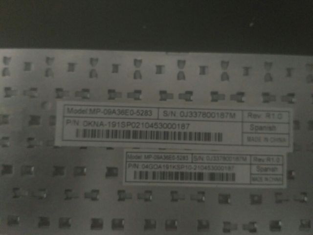 Teclado ordenador MP-09A36E0