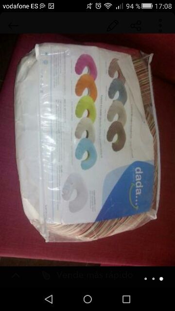 cojin de lactacia rosa