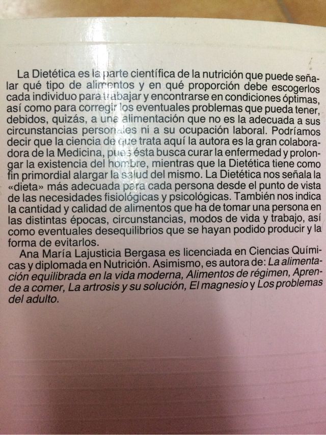 Libro Ana María Lajusticia DIETAS