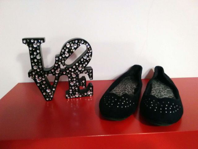Bailarinas negras pedrería 39