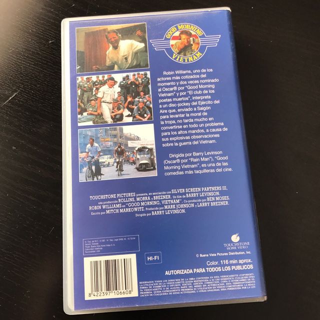 📼 Película en VHS 🎙"Good Morning Vietnam"