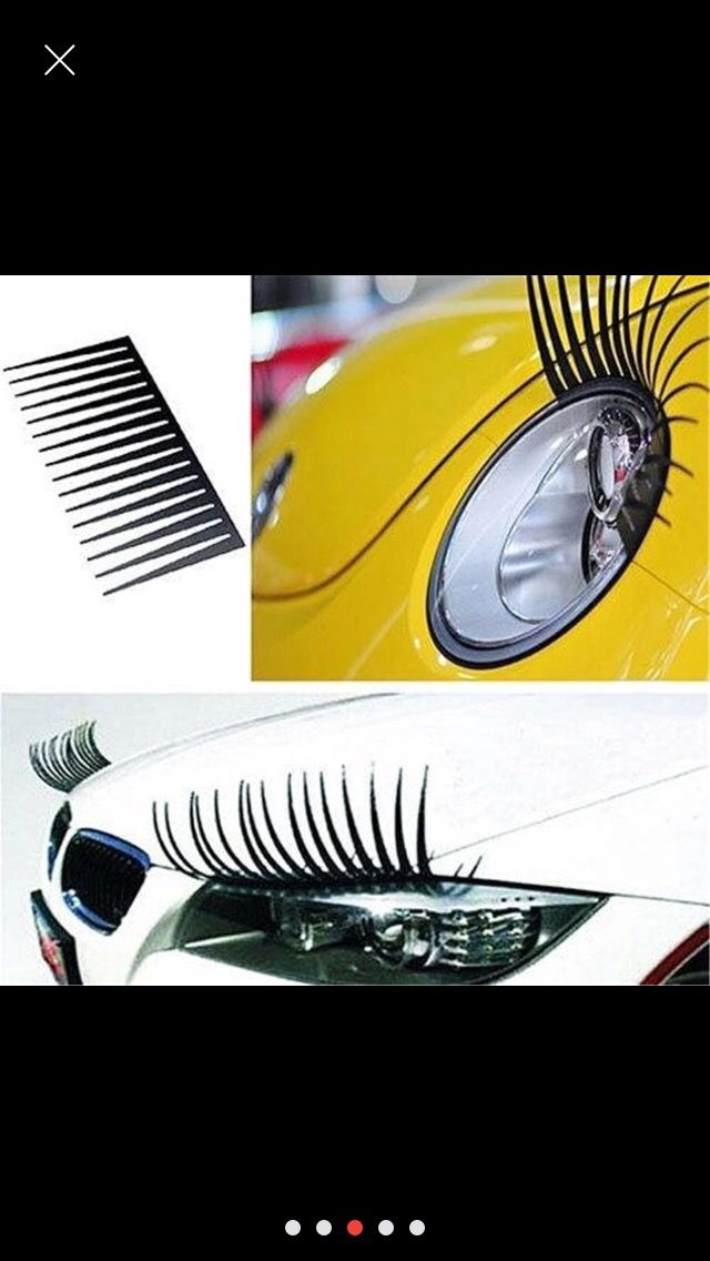 Pestañas para faros de coche