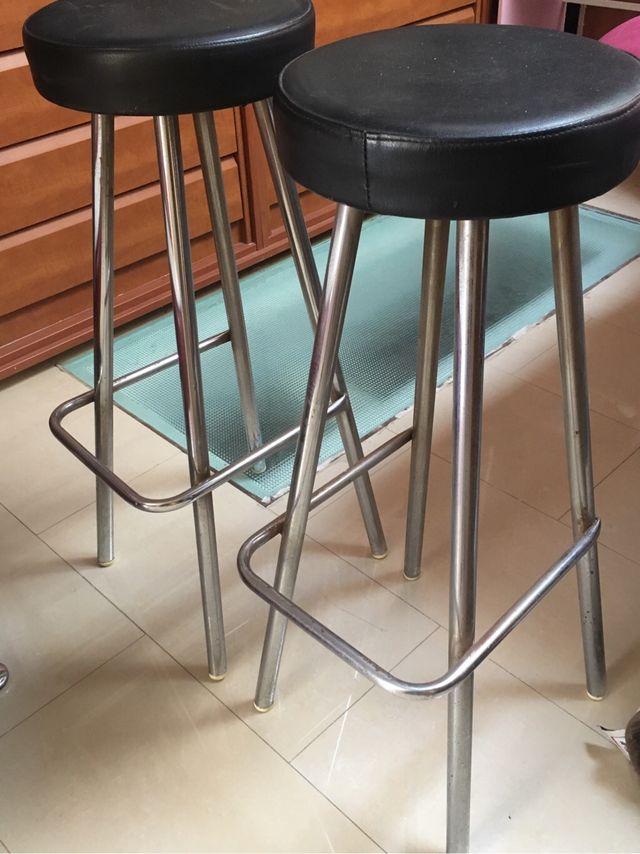 Taburete vintage acero