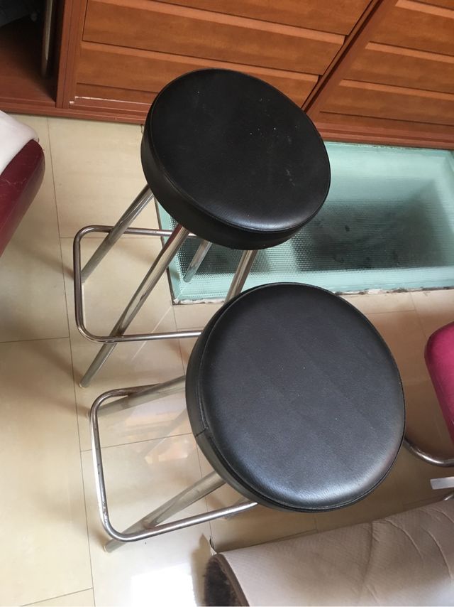 Taburete vintage acero