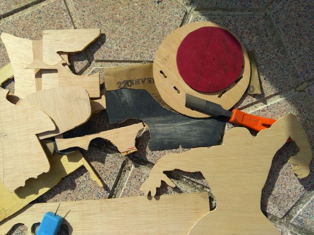 marquetería de animales