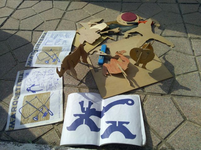 marquetería de animales