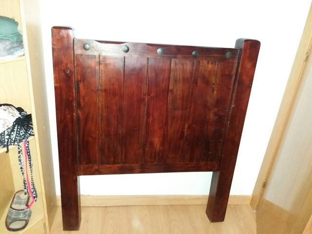 2 cabeceros madera maciza