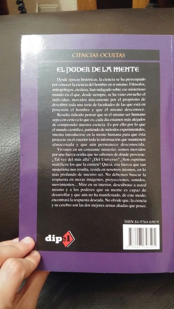 Libro "El poder de la mente"