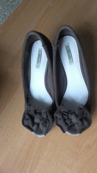 Cuña esparto y tela pull \u0026amp; bear t36 de segunda mano por 5 EUR en  Valencia en WALLAPOP