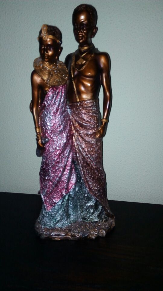 Figura decorativa africanos decoración casa