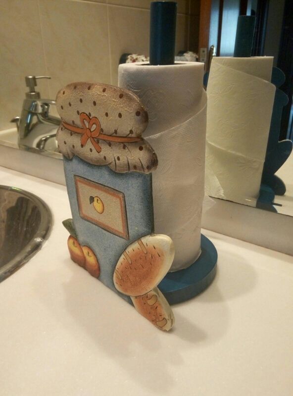 portador de papel (para baño o cocina)