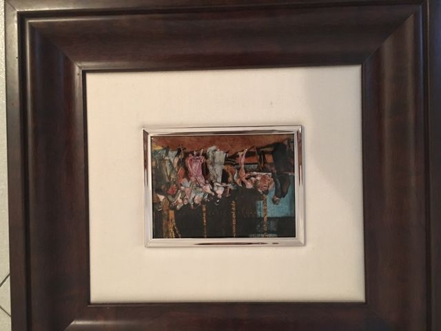 Cuadro en esmalte "La vicaría" de Fortuny