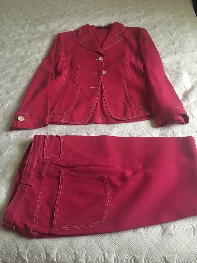 Traje Dennin color frambuesa