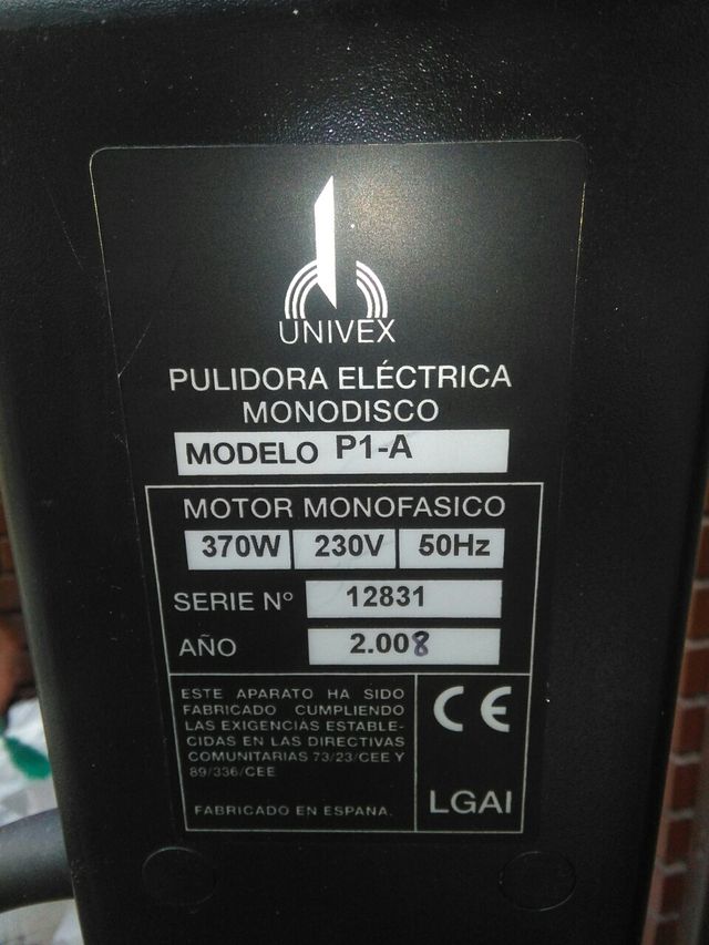Pulidora Electrica Monodisco