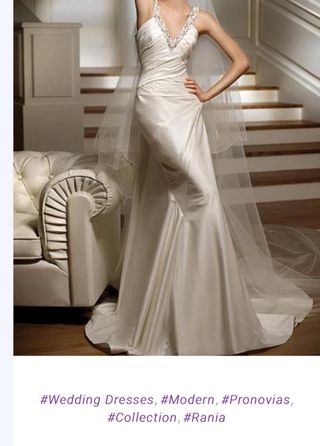 vestido de novia talla 38 de segunda mano en cádiz en wallapop