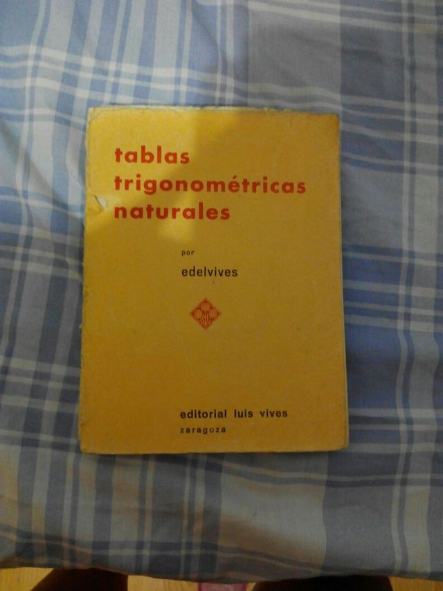 Libro Tablas trigonométricas naturales
