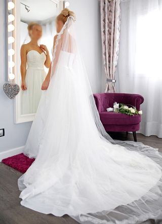vestido de novia talla 38 de segunda mano en mollet del vallès en