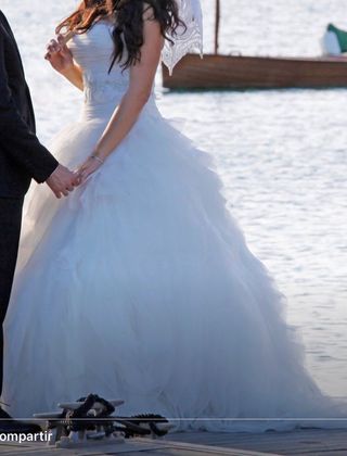 vestido de novia de segunda mano en torre del mar en wallapop