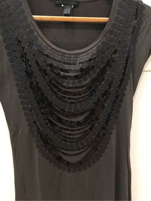 Camiseta lentejuelas MANGO