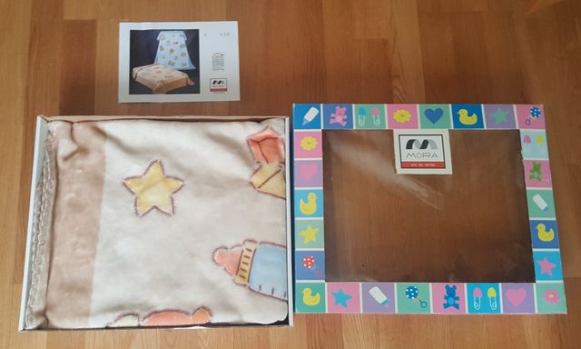 Manta terciopelo marca Mora cuna