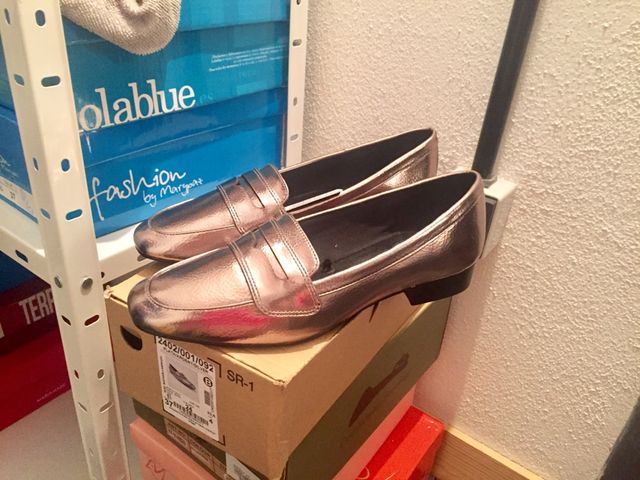 Zapatos Nuevos Mocasín Plata Zara!!!