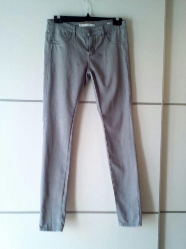 Pantalón pitillo corte vaquero mujer talla 38