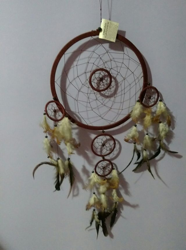 atrapasueños grande con etiqueta