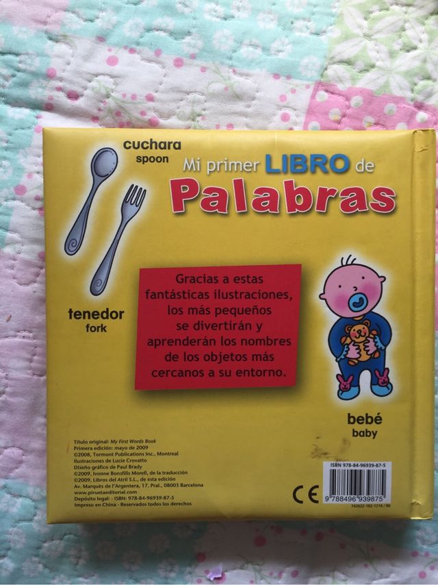 Mi primer libro de palabras bilingüe Pirueta