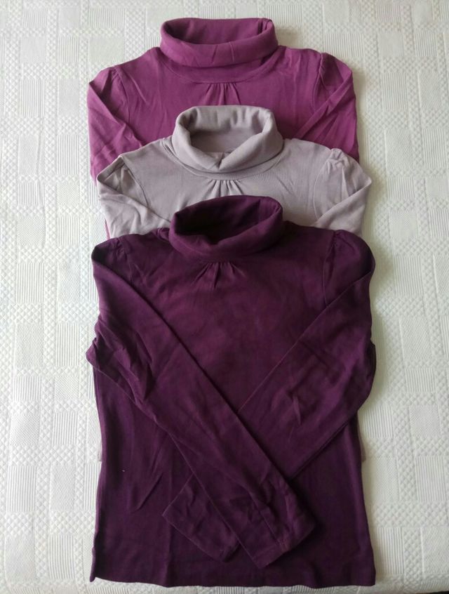 Jerseys cuello cisne niña