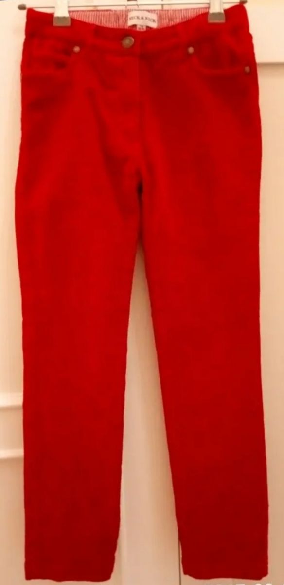Pantalón pana rojo niña 6a Neck & Neck