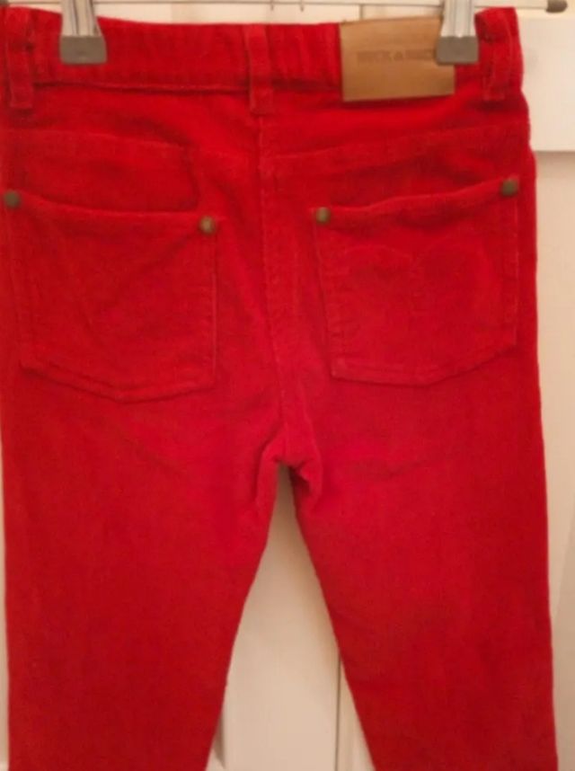 Pantalón pana rojo niña 6a Neck & Neck