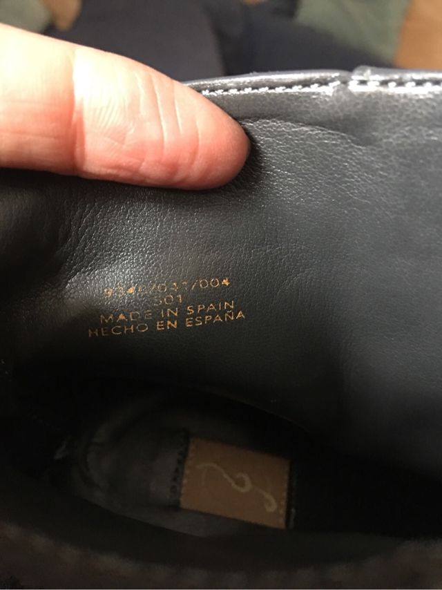 Botin gris piel  nº 39