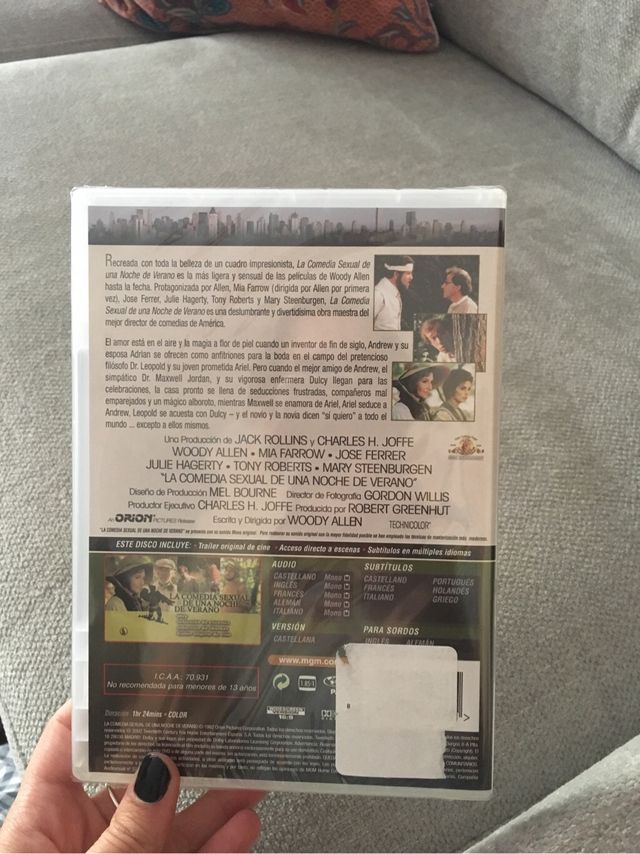 Woody Allen dvd nuevo sin abrir