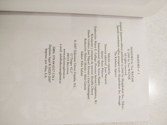 Cómic manga Imadoki