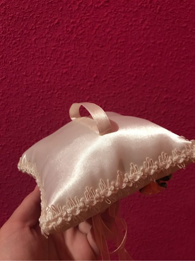 Boda - Cesta arras y cojin anillos