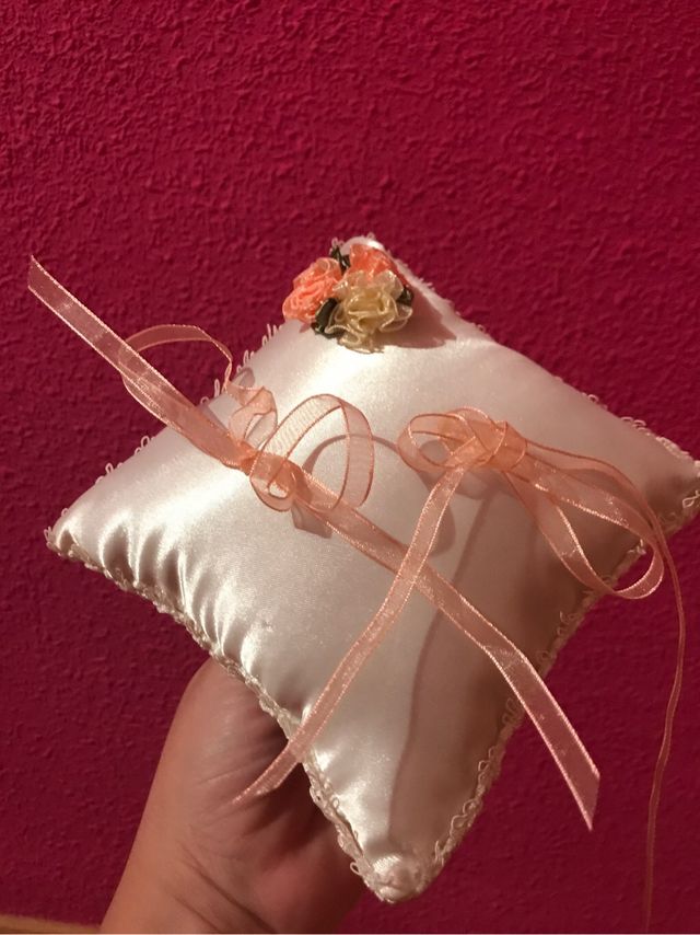 Boda - Cesta arras y cojin anillos