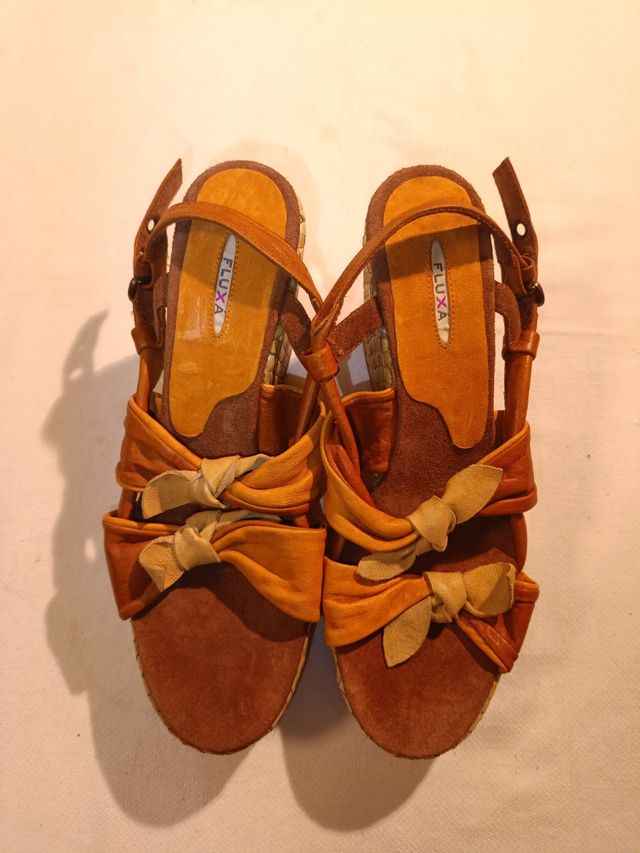 sandalias fluxa N 38 piel a estrenar