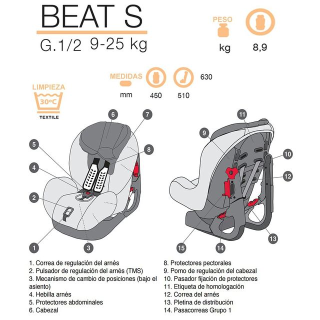 Silla niño coche Casual Play amarilla