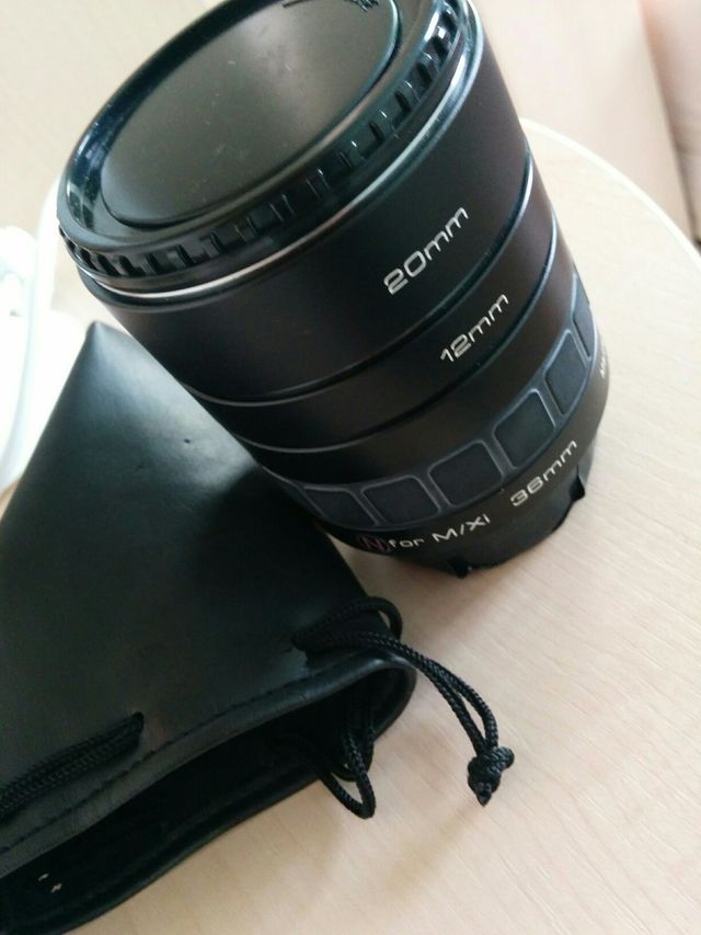 Tubos de extension para fotografia Macro