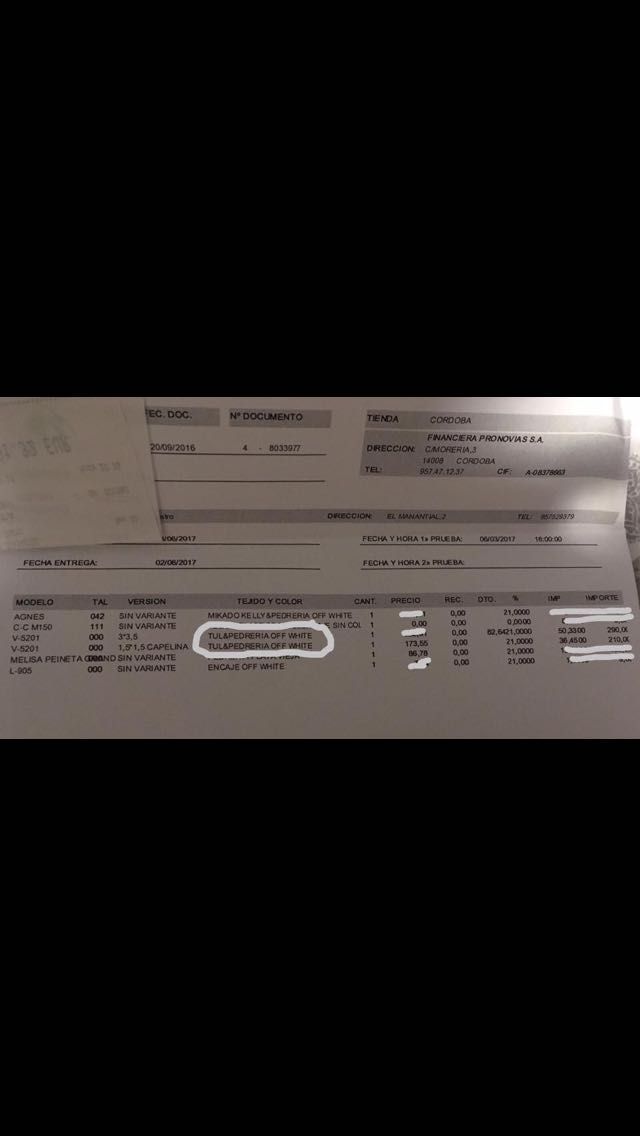 Velo Doble con pedreria -Pronovias 2017