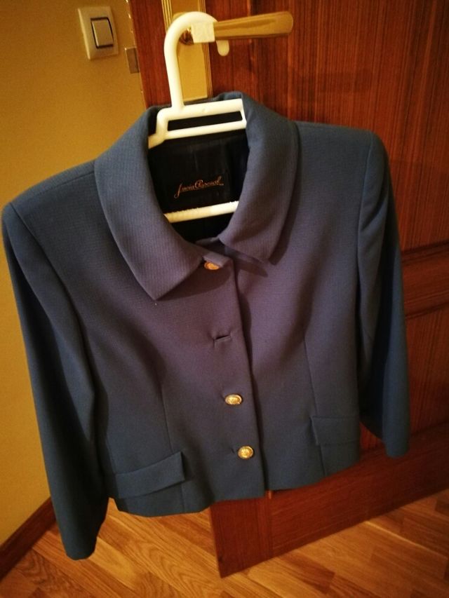 chaqueta sra  azul
