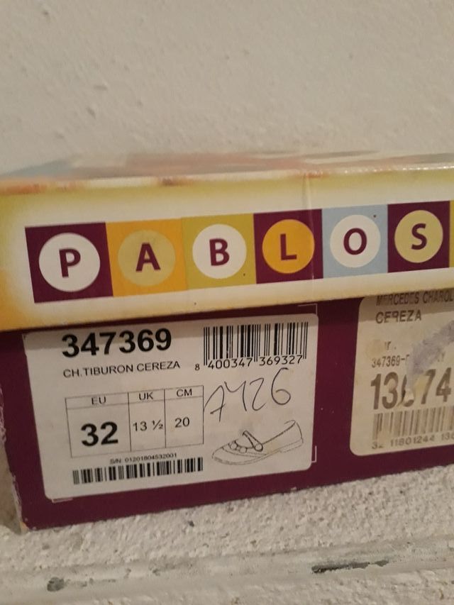 Zapatos niña Pablosky T32
